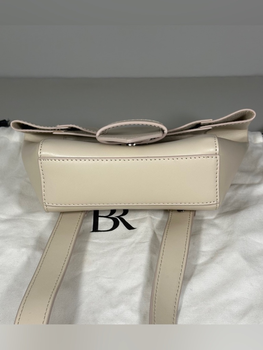 Banana Republic Factory Leather Mini Tab Crossbody Euc Bag View 4